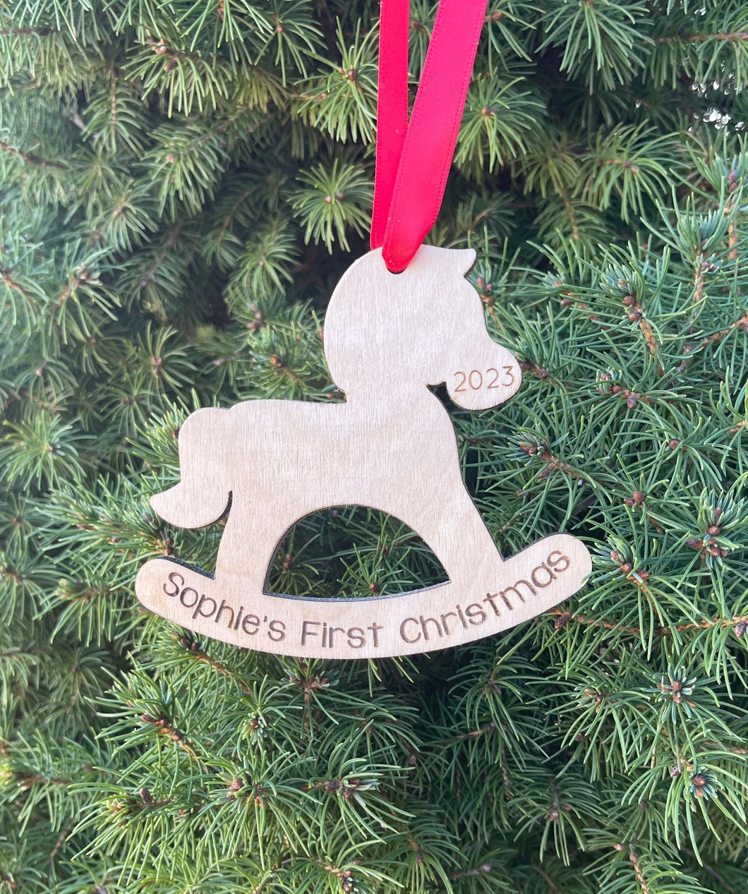 Personalized Baby's First Christmas ornament
