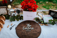 Load image into Gallery viewer, Round Wedding Guest Book Sign
