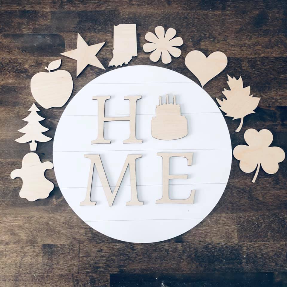 DIY Kit - Interchangeable HOME Sign
