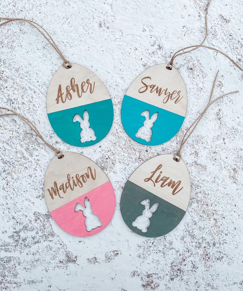 Personalized Easter Basket Gift Tag