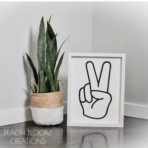 Boho Peace Sign