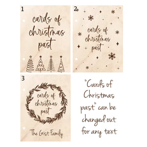 Personalized Christmas Card Keeper