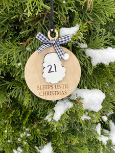 Days Until Christmas Countdown Dry Erase Ornament