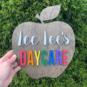 Personalized Apple Daycare or Teacher Gift