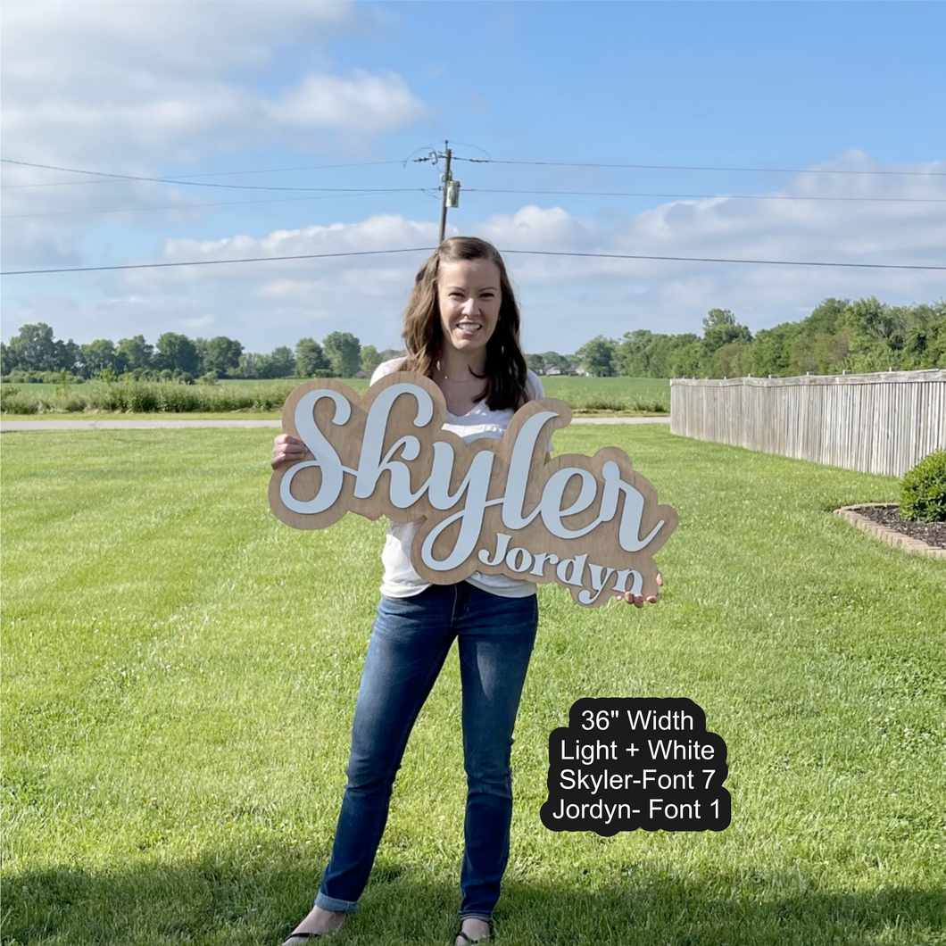 First and Middle Name Sign- Skyler
