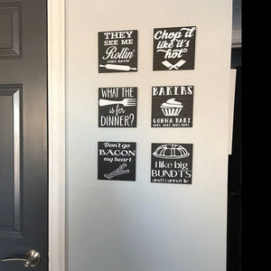 Set of 6 Funny Kitchen Signs