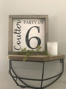 Party of Family Sign
